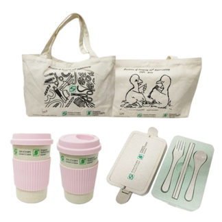 Lunch Box & Cup Tote Bag Set